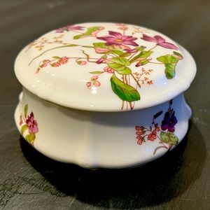 L .E .C limoges france trinket box